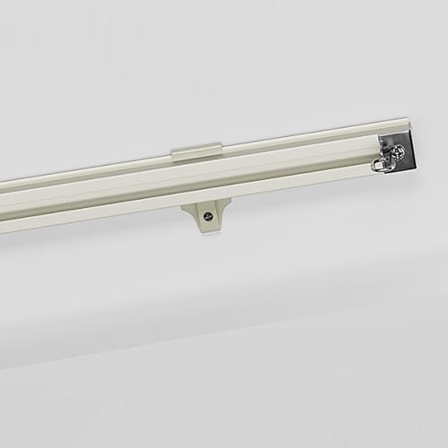 Rail de séparation coulissant pour salle de séjour, montage au plafond et au mur, facile à installer, 2 m de long, système de rouleau lisse