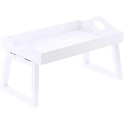 AAMEN White Small Wooden Sofa Arm Tray Foldable Arms, Living Room Furniture, Sofa Tray for Coffee/Remote holder, Grey Sofa Drinks Tray, Wooden Sofa Couch Armrest Clip-On Table, (L30 x W20 x H18.5cm) Cover