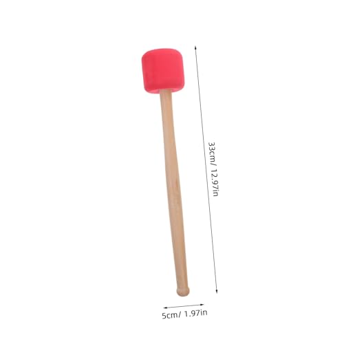 Baqueta de madera con espuma para batería Hemoton miniatura 2