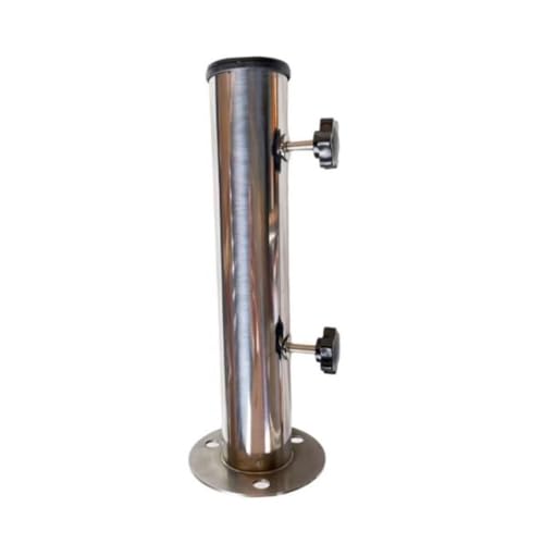 Soporte para sombrilla de acero inoxidable de 38 mm de diámetro para exterior 6
