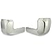 ECOTRIC Rear,Pair Bumper End Caps Compatible with 2016-2023 Toyota Tacoma W/O Parking Sensor Holes Chrome Covers Corner Extension Replacement for 5215504020,5215604020,TO1105131,TO1104131