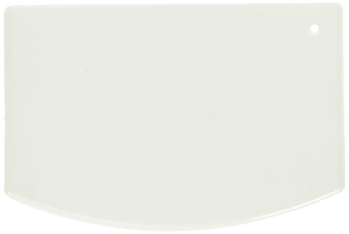Winco Plastic Dough Scraper, Medium, White, 12-Piece