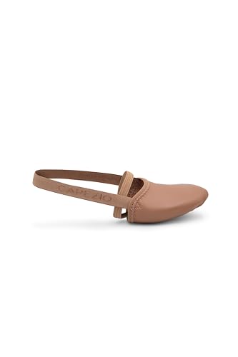 Capezio Womens Leather Pirouette II Dance Shoe Ideal for Pirouettes Comfortable Fit Durable Leather Construction Medium Size Dark Suntan Color