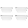 Mikasa Square Delray 16-Piece Bone China Dinnerware Set, Service for 4, White