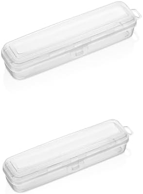 Porsima TE-192 2 li Şeffaf Kalemlik Kalem Kutusu - 2 li Çatal Kaşık Bıçak Saklama Kutusu - Multix Kutu - Görsel 1