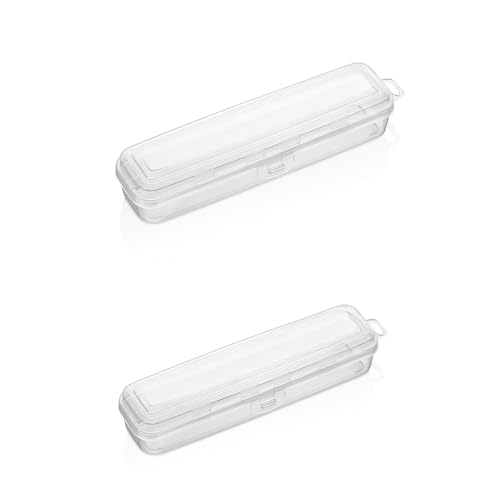 Porsima TE-192 2 li Şeffaf Kalemlik Kalem Kutusu - 2 li Çatal Kaşık Bıçak Saklama Kutusu - Multix Kutu