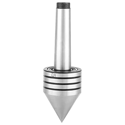 Uadme Wood Lathe Turning Tool - MT2 Heavy Duty Live Bearing Tailstock Center Metal Wood Lathe Turning Tool Cover