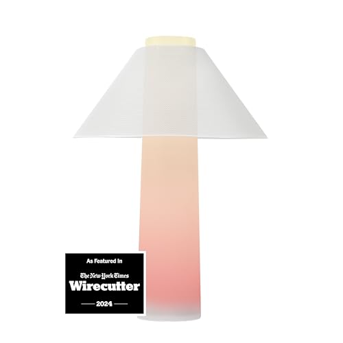 Loftie Smart Lamp - Sunrise Alarm, Wake-Up Light, Custom Color Modes, Nightstand Lamp Room Decor, Red Lights for Sleep, Morning & Evening Routines, Modern Table Lamps for Bedroom Decor, Office (White)