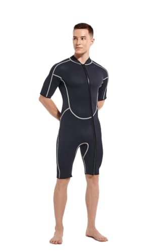 Combinaison de plongée homme manches courtes maillot bain une pièce apnée surf