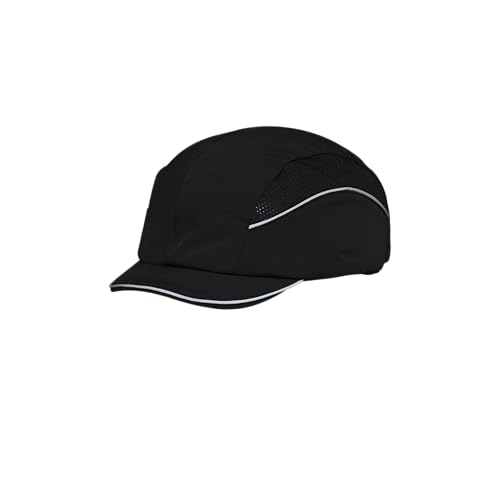 Image of Karam PN595 Safety Bump Cap for Men | 3 CM Short Peak with Adjuster Lock & Ventilated Design | Black