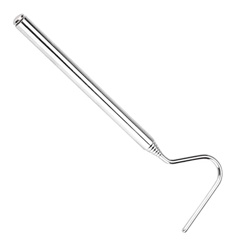 HEEPDD Schlangenfänger aus Edelstahl, Erweiterbarer Fanghaken, Tragbarer Reptilienfänger für Schlangenkontrolle