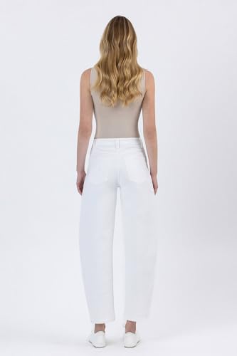 Flying Monkey - Super High Rise Panel Detail Barrel Jeans - F58802