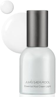 JUNG SAEM MOOL Essential Mool Cream Light 1 Fl Oz, Hydrating Water Cream with Ceramide and Centella, Perfect Prep Step Before Cushion Foundation for Smooth, Radiant Finish, Korean Skincare