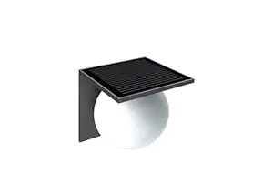 SoliSun Solar Wall Light, Outdoor Solar Powered Spherical Wall Light with PIR and 4 Lighting Modes, Single Pack