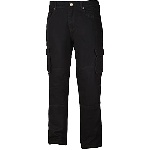 GREAT BIKERS GEAR - Flat Front Cotton Motocross Regular Fit Stretch Motorbike Chino Trousers Men Motorbike