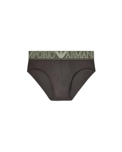 EMPORIO ARMANI Brief Ropa Interior, Cuervo, L para Hombre