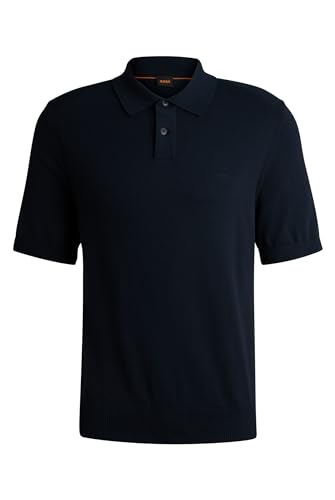 Polo BOSS Hommes Asac P en coton mélangé de qualité supérieure avec logo
