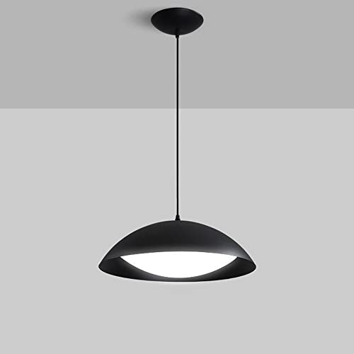 Éclairage pendentif à LED à hauteur réglable et plafonnier longue ligne noir