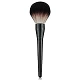 Large Size Luxurious Premium Kabuki Brush Mink Makeup Brushes Powder Brush Foundation Blush Brush Face Blender Mineral Blending Buffing Brush Multi-function Cosmetics Tools Full Coverage (Black)