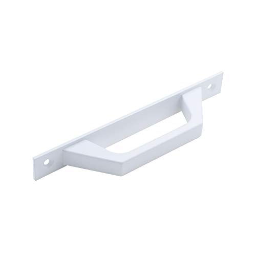 Semetall Barn Door Handle 175Mm Hole Center Solid Steel Gate Handle Heavy Duty Door Pull White Flush Hardware Handle With Screws For Wooden Door Sliding Barn Doors Gates Garages Sheds #TOP2