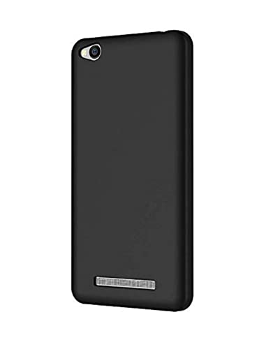 Image of Mobile Back Cover Case for Xiaomi Redmi 4A (Silicone Case|CameraProtection|Black SC1510)