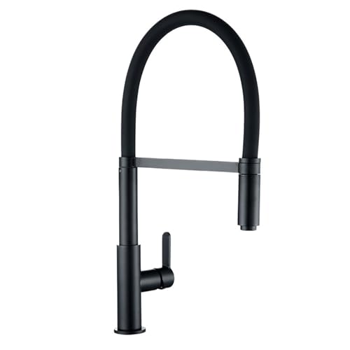 Mitigeur de cuisine en laiton robinet extractible au design rond épuré - 3