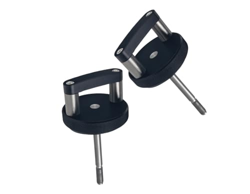 DEWHEL Black Quick Removal Thumb Screw with D Ring Aluminum Freedom Hard Top Mounting Knob Compatible with 2007-2018 Jeep Wrangler JK 2dr and Unlimited 4dr - Thumbnail 2