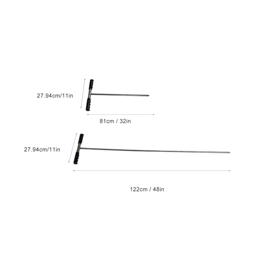 TOPINCN Soil Sample Probes, T Handle Soil Sampler Probe Rod Tool Set, Stainless Steel Adjustable Tip - Image 2