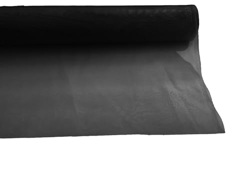 Premium Stiff Polyester Horsehair Braid for Elegant Wedding & Formal Dress Designs - 60" Wide x 1 Yard (Black)