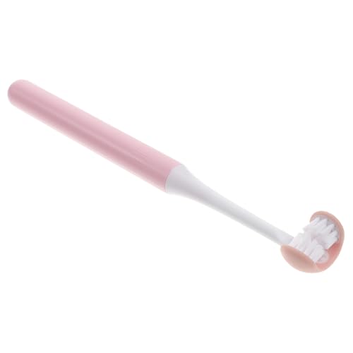 SHERCHPRY Cepillo de Dientes para Adultos con Diseño U Tridimensional para Cuidado Oral Completo y Cerdas Suaves Ergonómico Antideslizante Fácil Limpieza Rosa