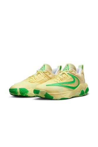 Nike Giannis Immortality 3 Basketball Shoes (DZ7533-700, Soft Yellow/Barely Volt/Light Laser Orange) Size 10.5
