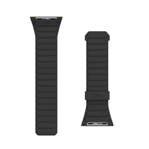 Image of Urban Armor Gear UAG Replacement Watch Strap, Pathfinder Strap / Watch Band Designed for Apple Watch (49mm / 46mm / 45mm / 44mm) (Series 4-11 / Ultra 3 / Ultra 2 / Ultra /SE / SE2 ) (Watch NOT Included)- Heritage Yellow /Black