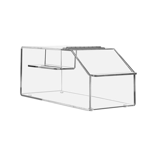 Marketing Holders Candy Storage Bin with Scoop Slot 7.75" Tabletop Nut Granola Bin Top Opening Display Birthday Parties Clear Acrylic No Assembly