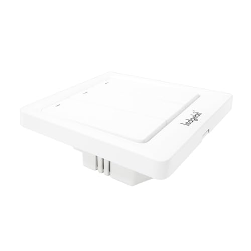 Image of Ledgebit Smart Touch Light Switch - Wi-Fi, 3 Gang, Smart Light Switch for Home Automation, Voice Control with Alexa & Google Assistant, White
