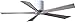 Matthews IR5H-WH-BW-60 Irene Indoor/Outdoor Damp Location 60" Hugger Ceiling Fan with Remote & Wall Control, 5 Wood Blades, Gloss White