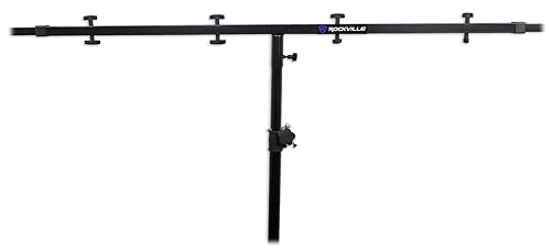 Rockville 2) Rockville Dj Pa Tripod Speaker Stand Hydraulic Air Auto Lift & Lowering Rvss4A Bundle With (2) Rockville Rcs52 Universal Lighting Cross Bar Stand Adjustable From 5 Ft thumb #6