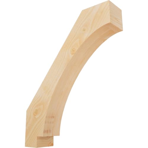 Ekena Millwork BRC06X26X32IMP00RDF 6"W x 26"D x 32"H Imperial Rough Sawn Knee Brace, Douglas Fir
