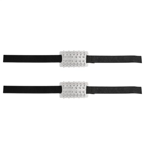 Crampons - Empuñaduras de nieve de hielo de acero inoxidable para botas de invierno al aire libre | Empuñaduras de nieve antideslizantes de tracción, tacos de tracción para caminar en la nieve para