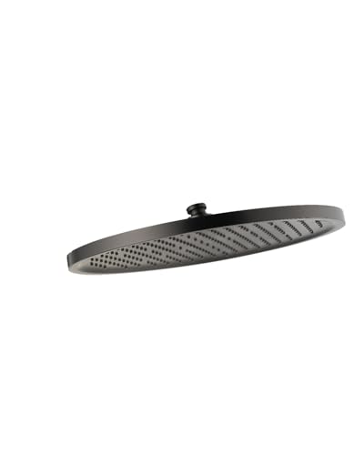 Pommeau de douche effet pluie IMEX noir mat en acier inoxydable luxe