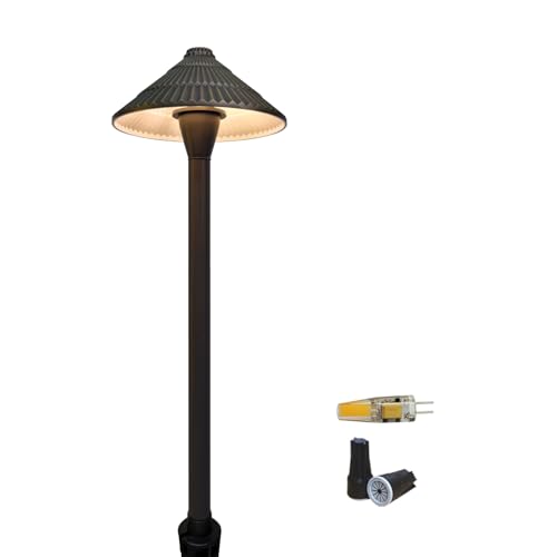 COLOER 12V Brass Outdoor Path Light Bronze 23 inch Tall