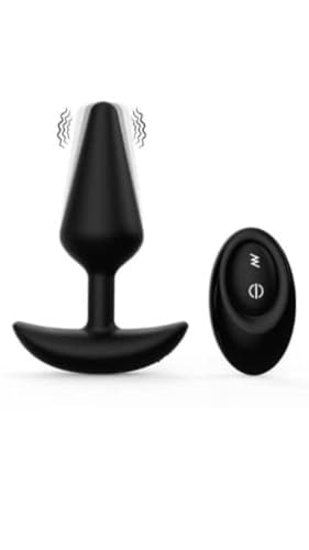Beginner Friendly Vibrating Anal Plug with Remote Control and 12 Vibration Settings