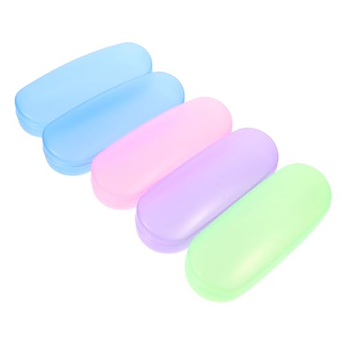 WOFASHPURET Glasses Case Set 5pcs Soft Travel Case for Eyeglasses Scratch Compact and Easy to Carry