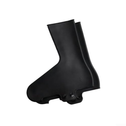 Verde impermeable silicona bicicleta zapatos cubre a prueba de viento caliente protección para carretera y ciclistas al aire libre (L Negro)