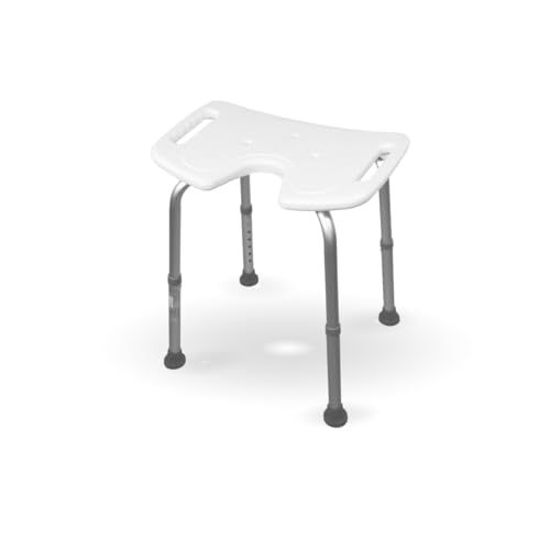 Mobiclinic Taburete de Baño Bahía, Asiento en U Régulable