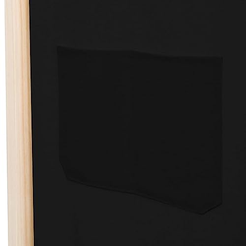 Paravent noir 170 cm pour masquer le désordre et diviser une pièce - 7