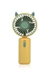 Handheld Fan Adjustable Base Design Mini Desk Fan for Home (Golden)