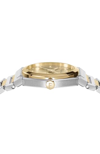 Ferragamo Vega Holiday Capsule Collection Luxury Mens Watch Timepieces with a Two Tone Bracelet and Case Featuring a Gold Dial2