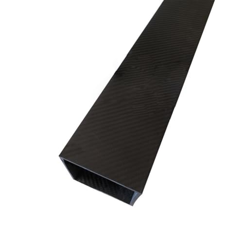 Tubes en fibre de carbone pure 3K avec finition tressée premium 1m