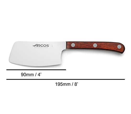 Miniatura 2 de Arcos Cuchillo Carne Cuchillo Mesa Acero Inoxidable Nitrum Y Hoja 90 Mm. Cuchillo Carne Cortar Filetes Y Carne A La Parrilla. Paquete Mango - Madera Marrón. Serie Mesa. Color Marrón.