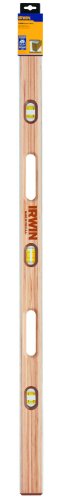 IRWIN Tools 1500W Wood Mason's Level, 48-Inch (1801105) , Brown